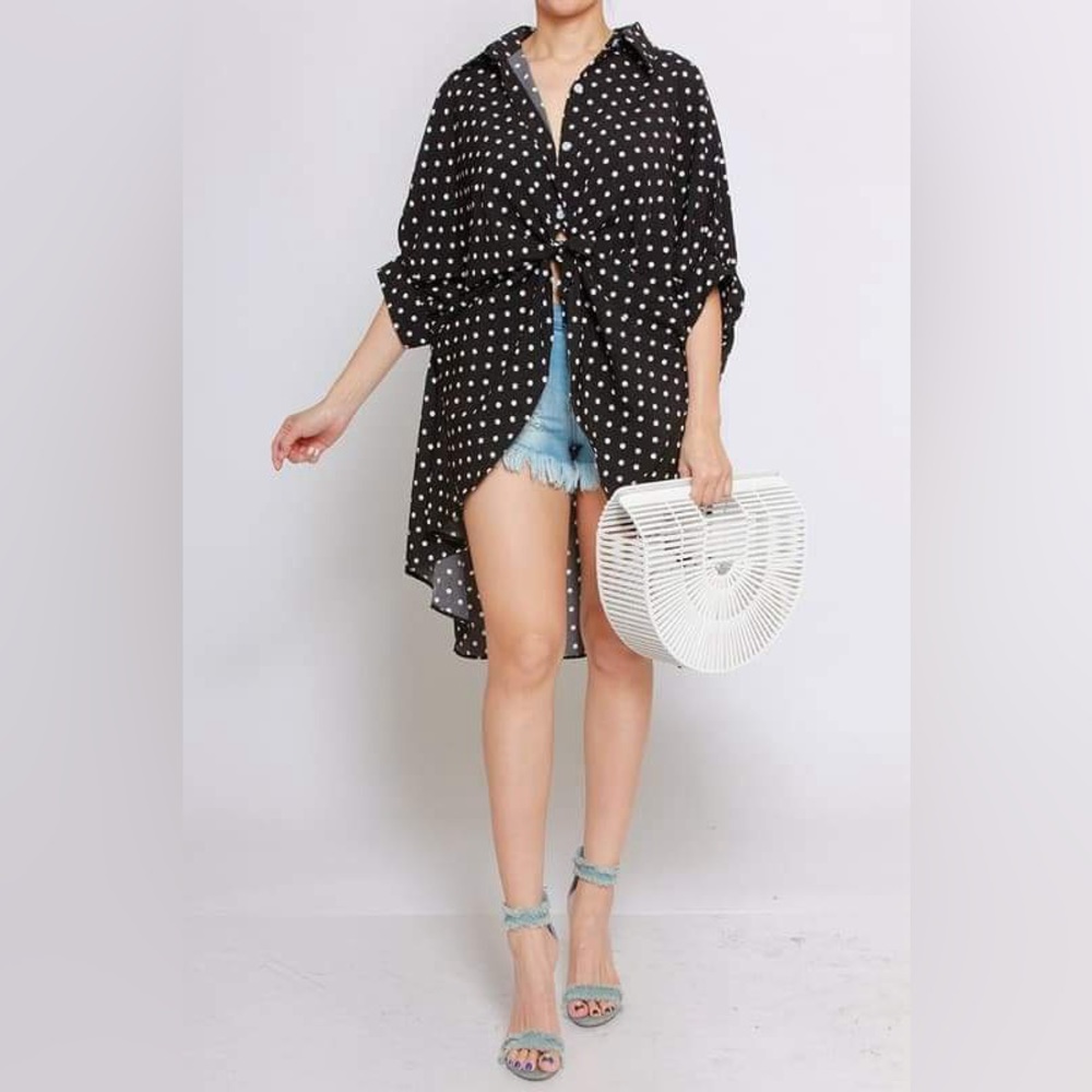 Polka Dot Black/White Shirt